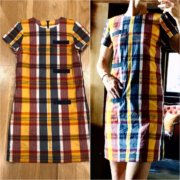 Brooks Brothers Dresses & Skirts - Brooks Brothers Black Fleece Plaid Shift Dress - FIRM